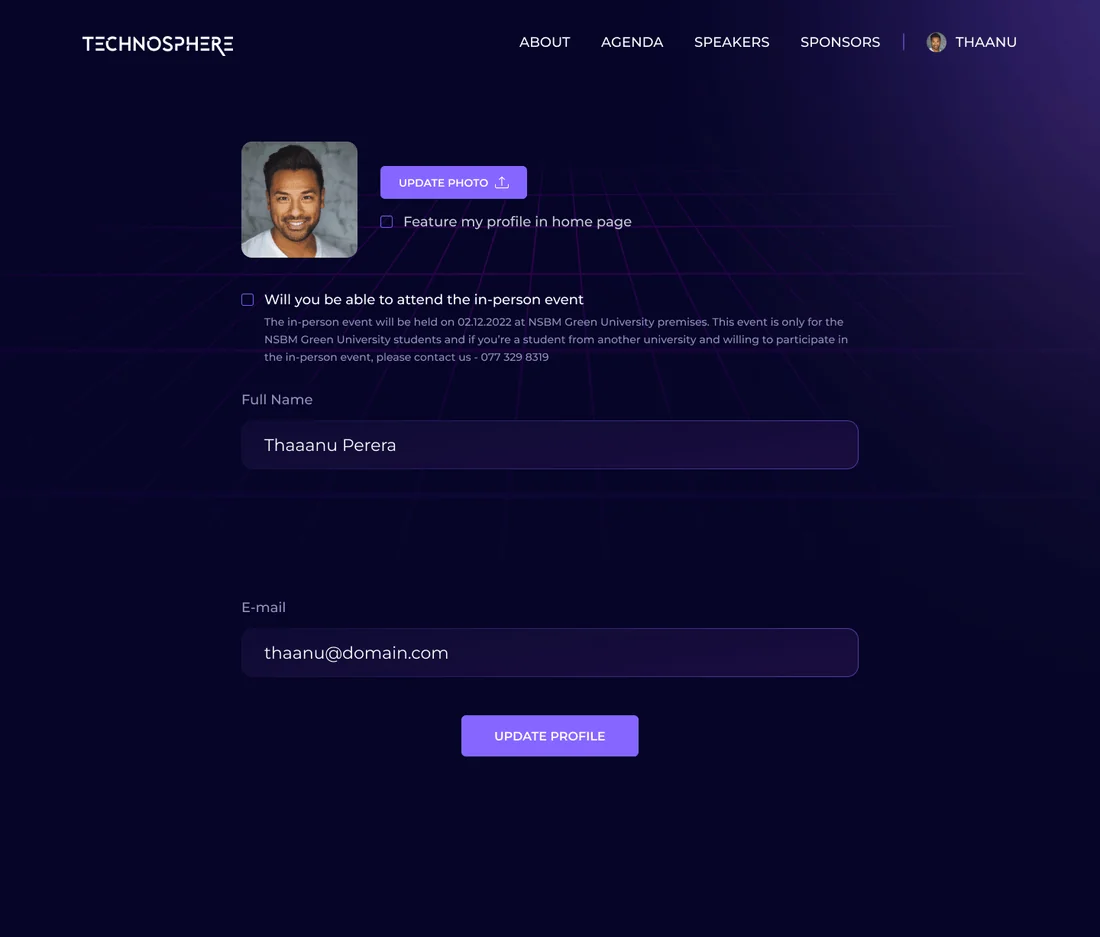 TECHNOSPHERE - Profile · webinar attendee